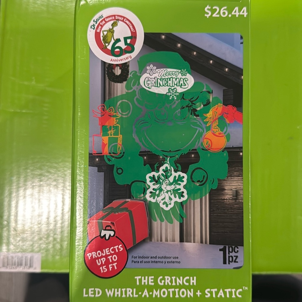 Grinch LED rotating Projector